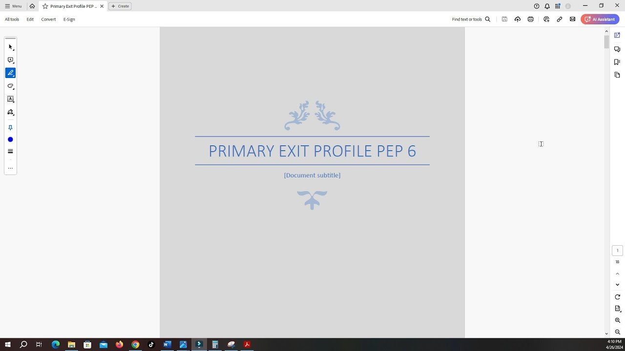 2024 PEP Math CBT Grade 6 Test