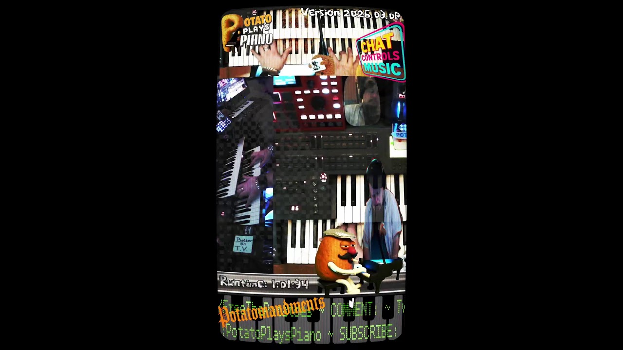Video Game Music Piano Cover Improv Live Tutorial 80s Retro TV Movies Gaming Potato Plays Piano 🥔🎹