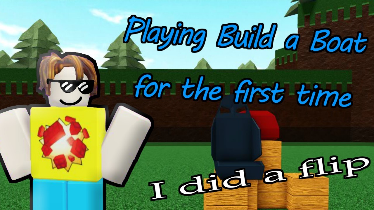 this is my first time playing build a boat (I did a flip 🥹)