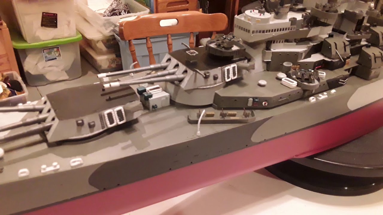 My build of the USS Missouri (BB-63) model part 2