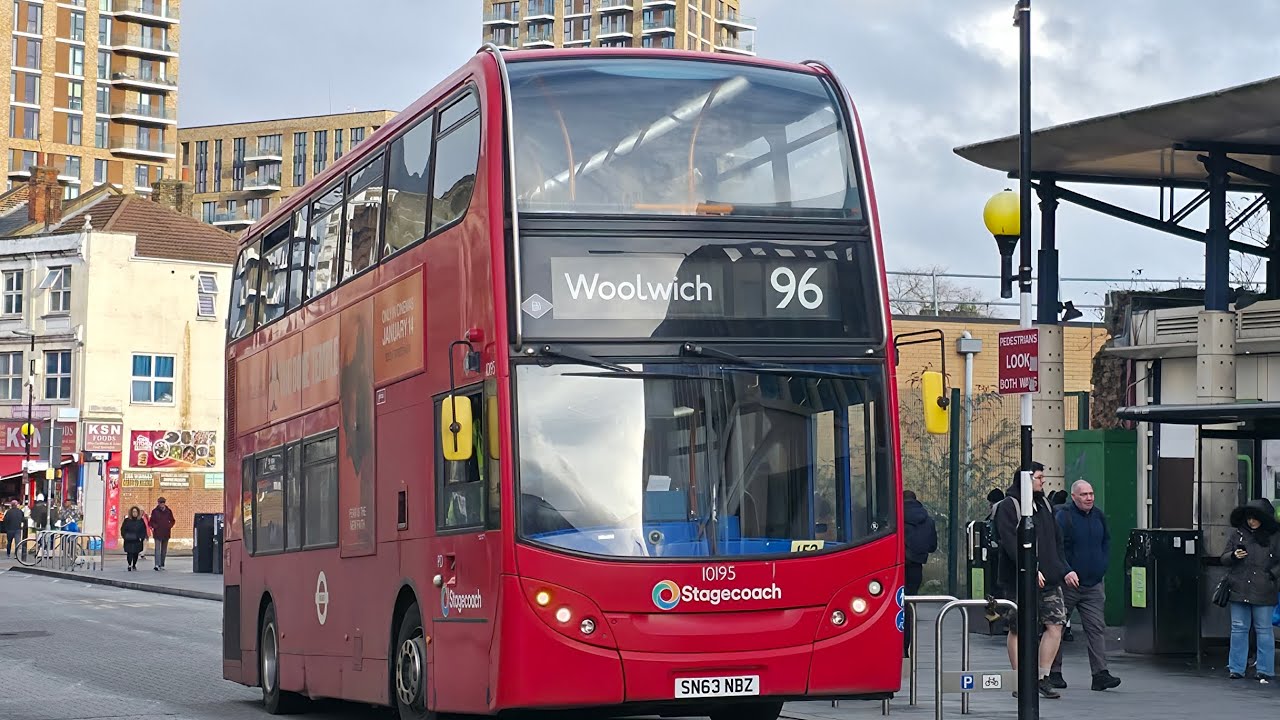 *Last day at Stagecoach* Stagecoach London 10195 SN63NBZ route 96