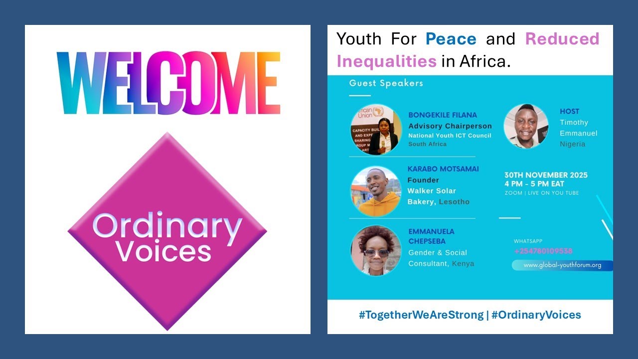 Youth for Peace and Reduced Inequalities in Africa