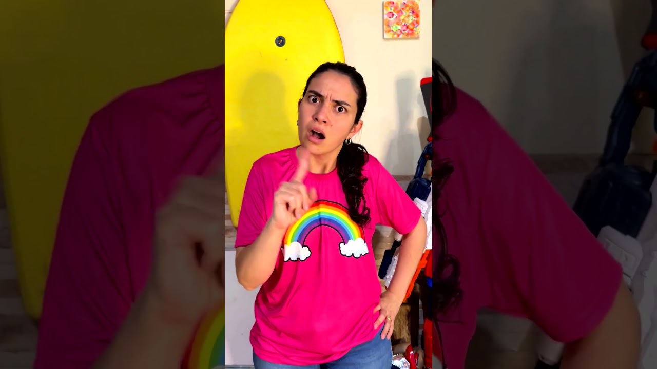 A MAM&Atilde;E BRIGOU COM O PAPAI #shorts ⭐🌈☄🌞😱😅❤️🚀🥳🤢🤣🎈
