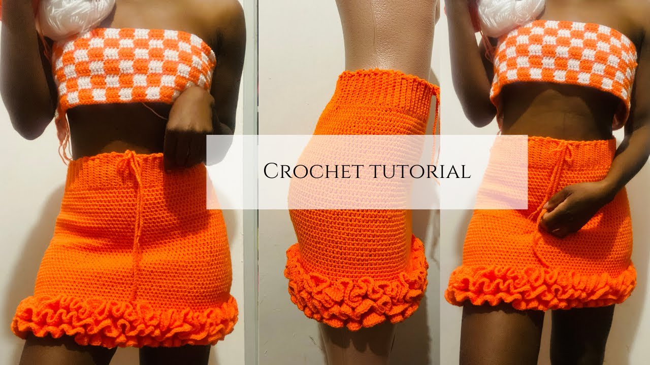 How to crochet ruffle skirt | n00rvana inspired | Beginner friendly