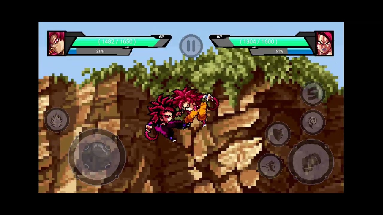 Jugando ultimate heroes: Goku daima vs Goku heroes 