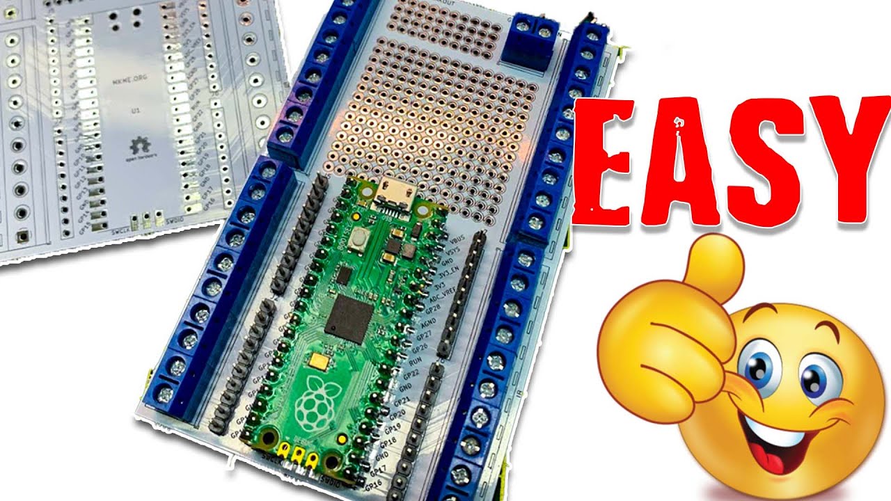 Raspberry Pi Pico Breakout Board- EASY Project For Beginners