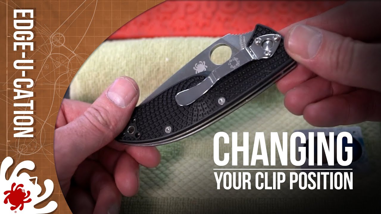 Changing Your Spyderco Clip Position