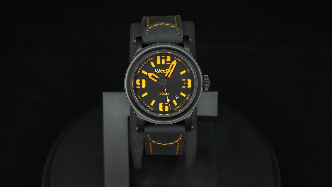 Lum Tec 400M-4 MDV Technology orange luminous 42mm Miyota 9015 Japan automatic movement 400m