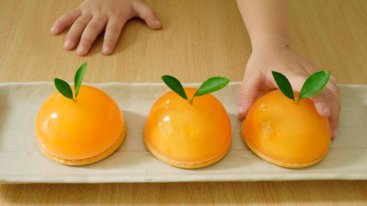 Mousse Cake Orange| No bake| Easy Recipe| Com's Kitchen