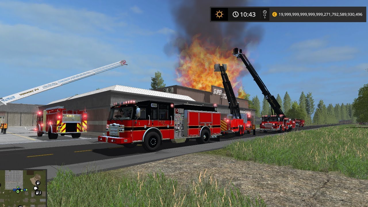 FS17 | Fire Department Responds to fully involved Walmart | New Pack