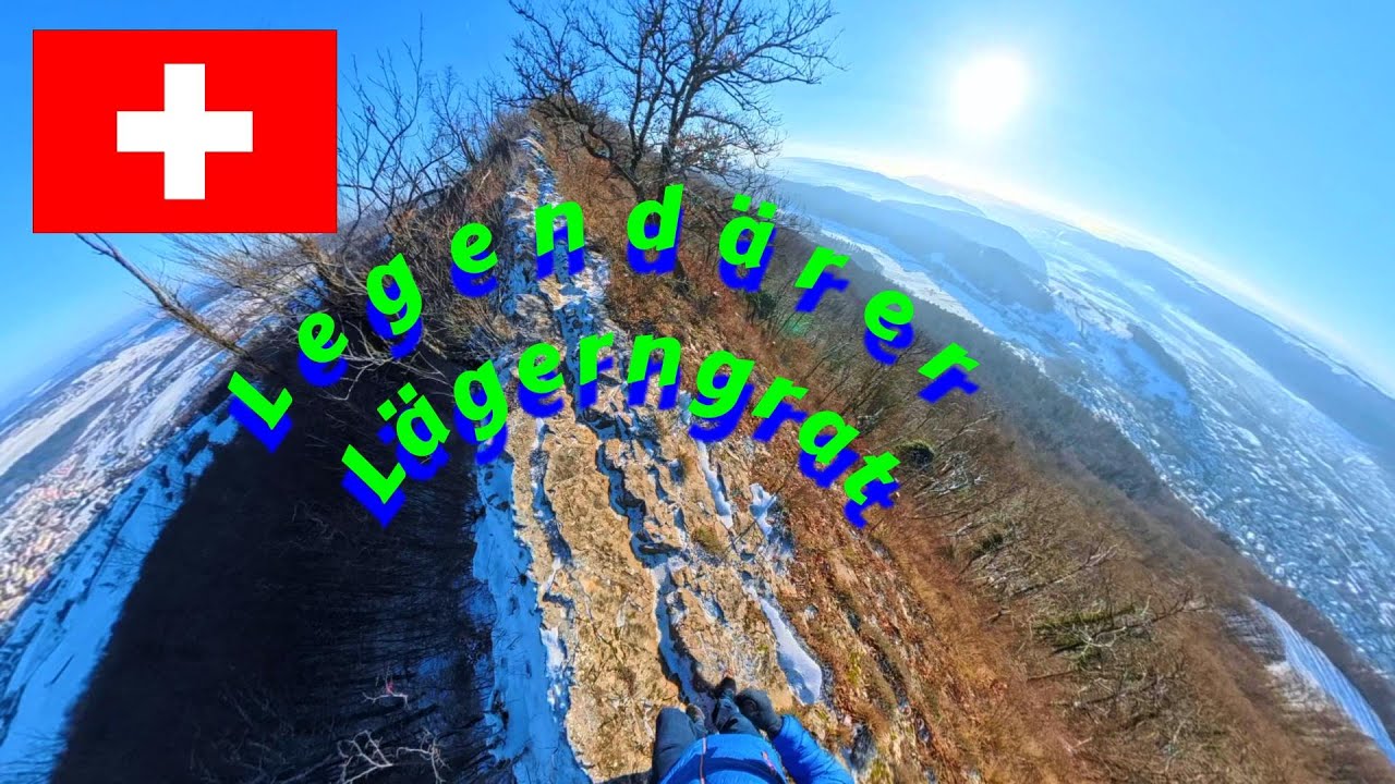 🇨🇭Spannende Gratwanderung auf den Lägern im Kanton Aargau (T3-Tour)❄☀ 😉 + Walhalla-Höhle