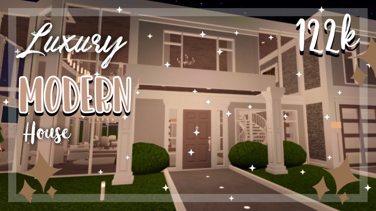 Luxury Modern House | BloxBurg Speedbuild | Plxnt