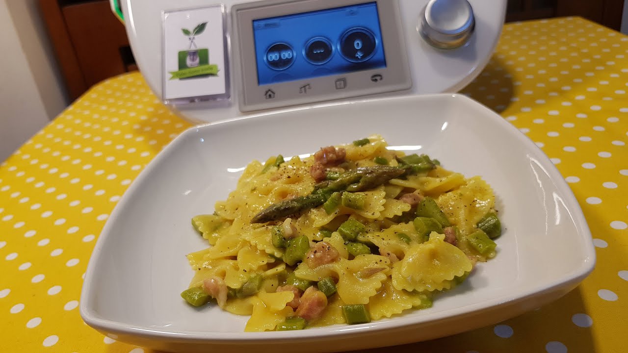 Farfalle asparagi e pancetta bimby TM7 TM6 TM5 TM31