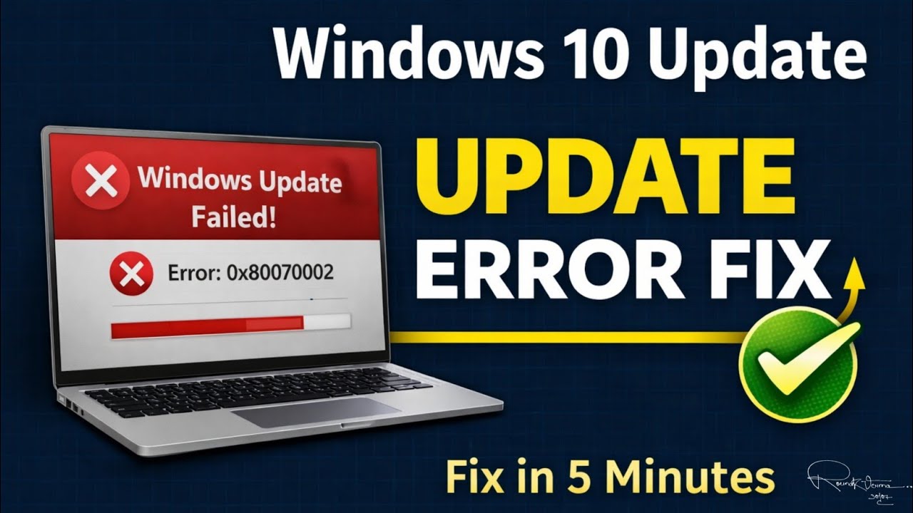 Windows 10 Update Error Fix | Windows Update Not Working Solution (200% Working)