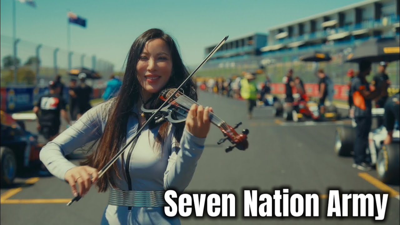 Seven Nation Army on Violin LIVE at a Formula Race Event🏎️ - Hannah Fang