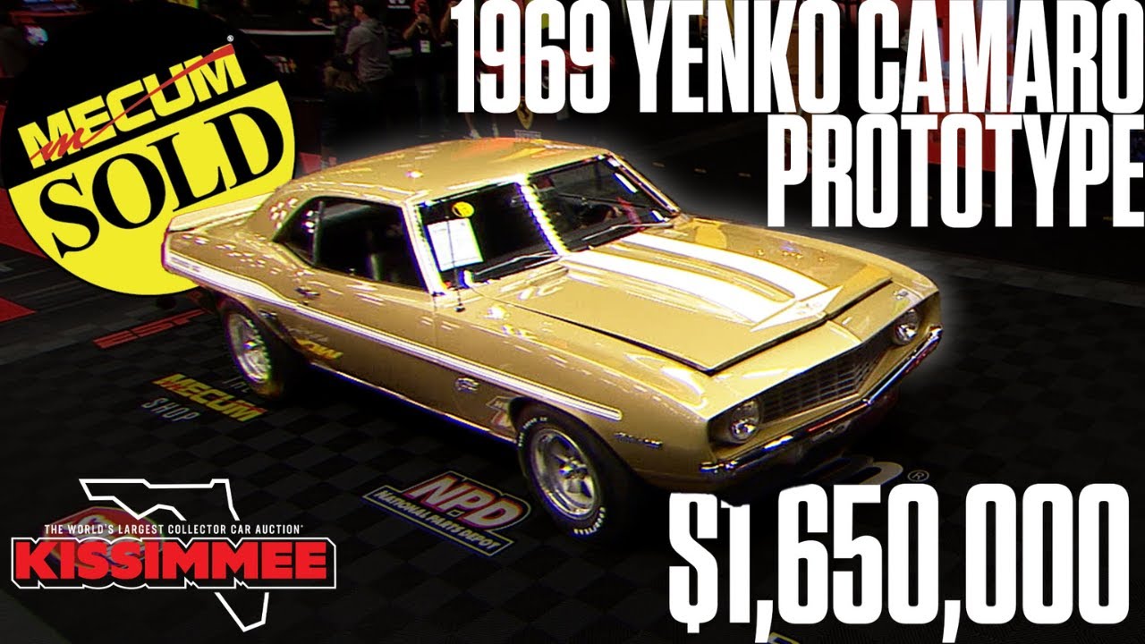 Mecum Kissimmee 2026: 1969 Yenko Camaro Prototype Makes History
