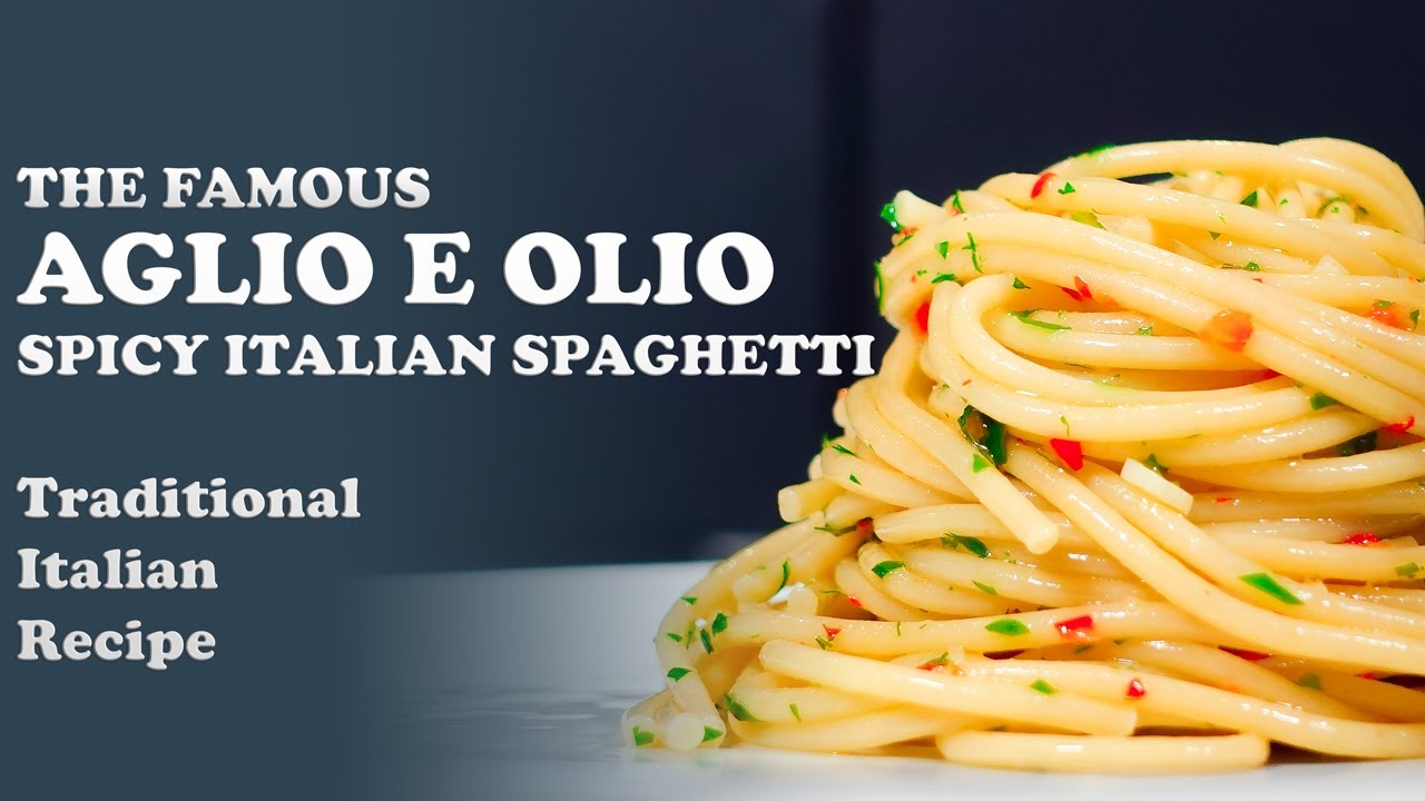 AGLIO E OLIO – The famous Italian spicy spaghetti recipe! (FULL RECIPE in the Description Box)