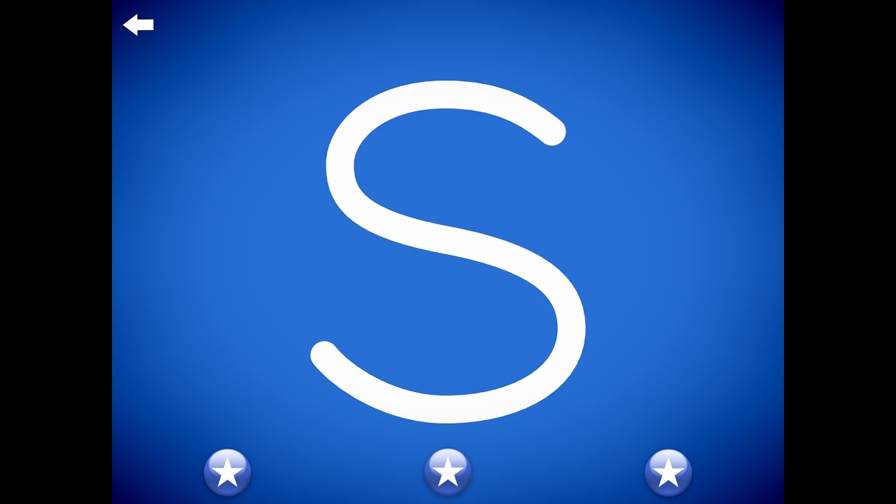 The letter s - Learn to write the alphabet with Letter School