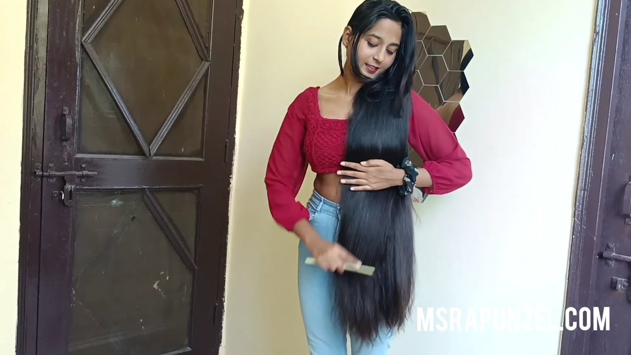 MsRapunzel | Introducing a New Indian Rapunzel Loves with Thigh Length Hair