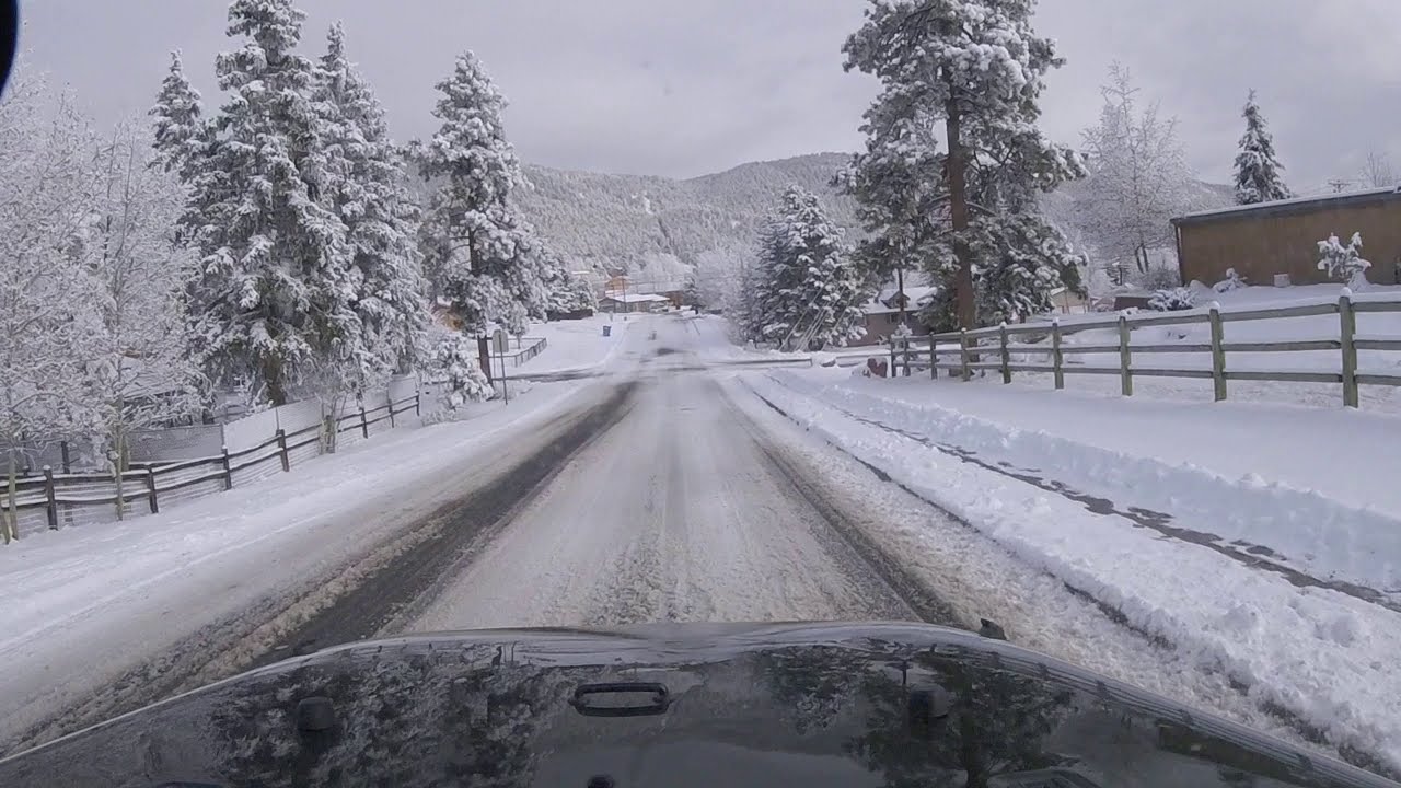 11/22.19 Drive to the store. Sweet views of Woodland Park, Colorado and Pike's!