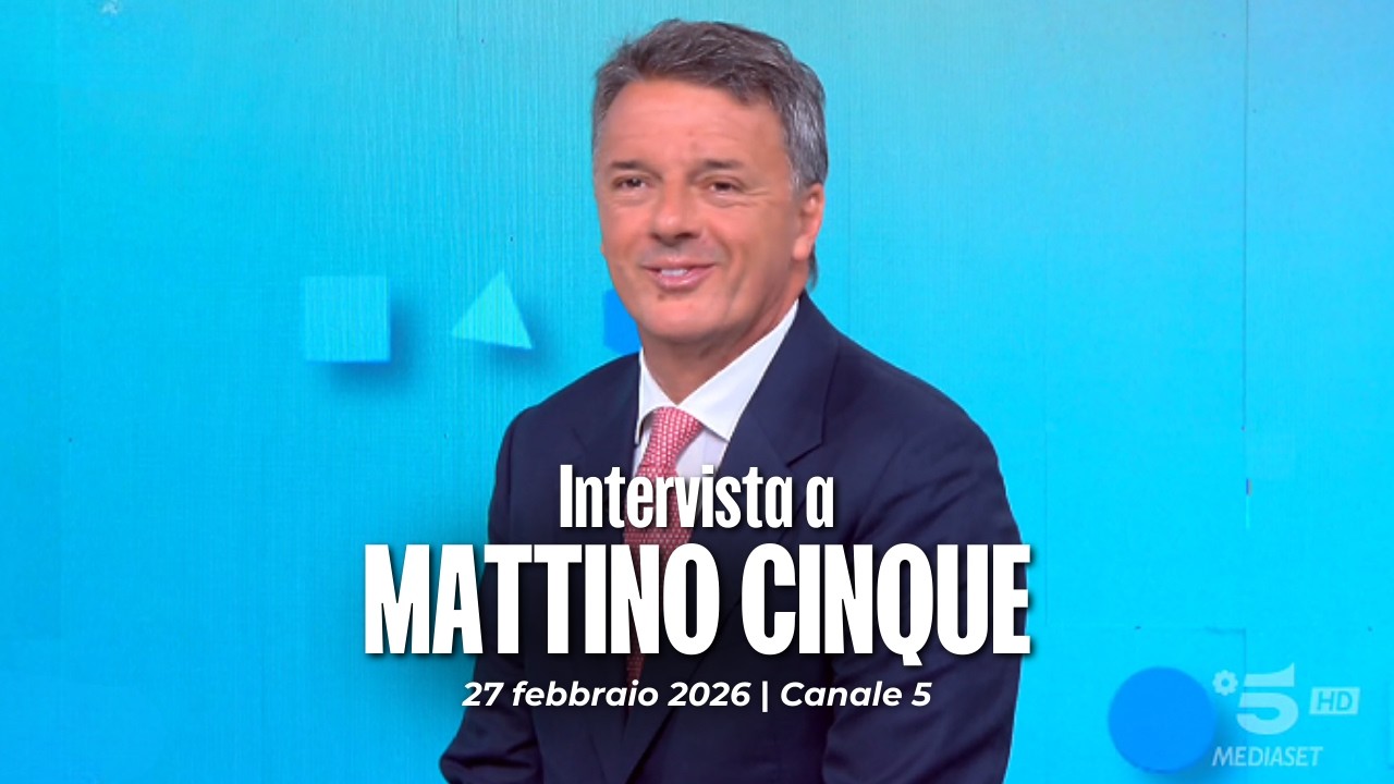 Matteo Renzi ospite a Mattino Cinque con Francesco Vecchi | 27/02/2026