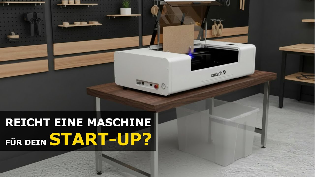 Premium Produkte mit einem Laser f&uuml;r deinen Online Shop herstellen - OMTech Polar Lite
