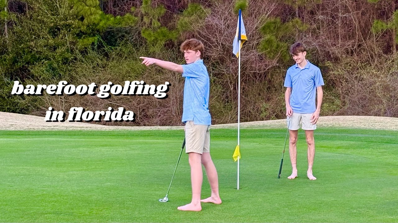 Barefoot Golfing In Florida For A Hole