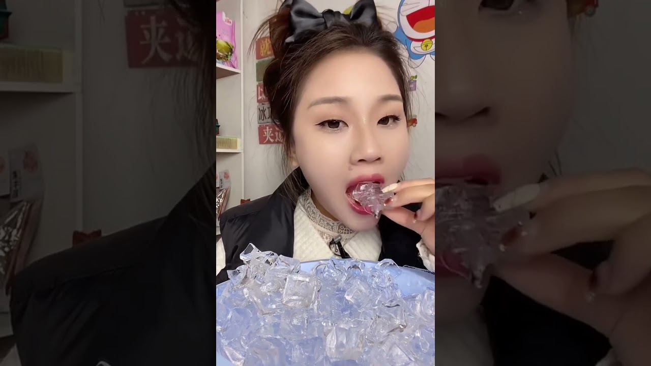 Кубический лёд ASMR | Часть 14 | #asmr #iceeating #iceasmr #asmrice #lzm