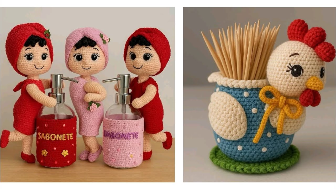 تحف رائعة من الكروشي لتزيين مختلف اركان المنزل