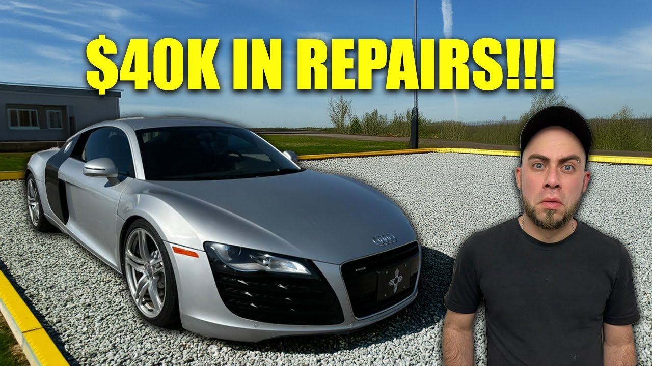 Сколько будет стоить ремонт суперкара?! Audi R8 получит капитальный ремонт!