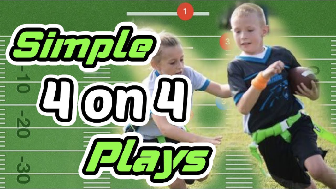 Extremely Simple 4 on 4 Flag Football Plays