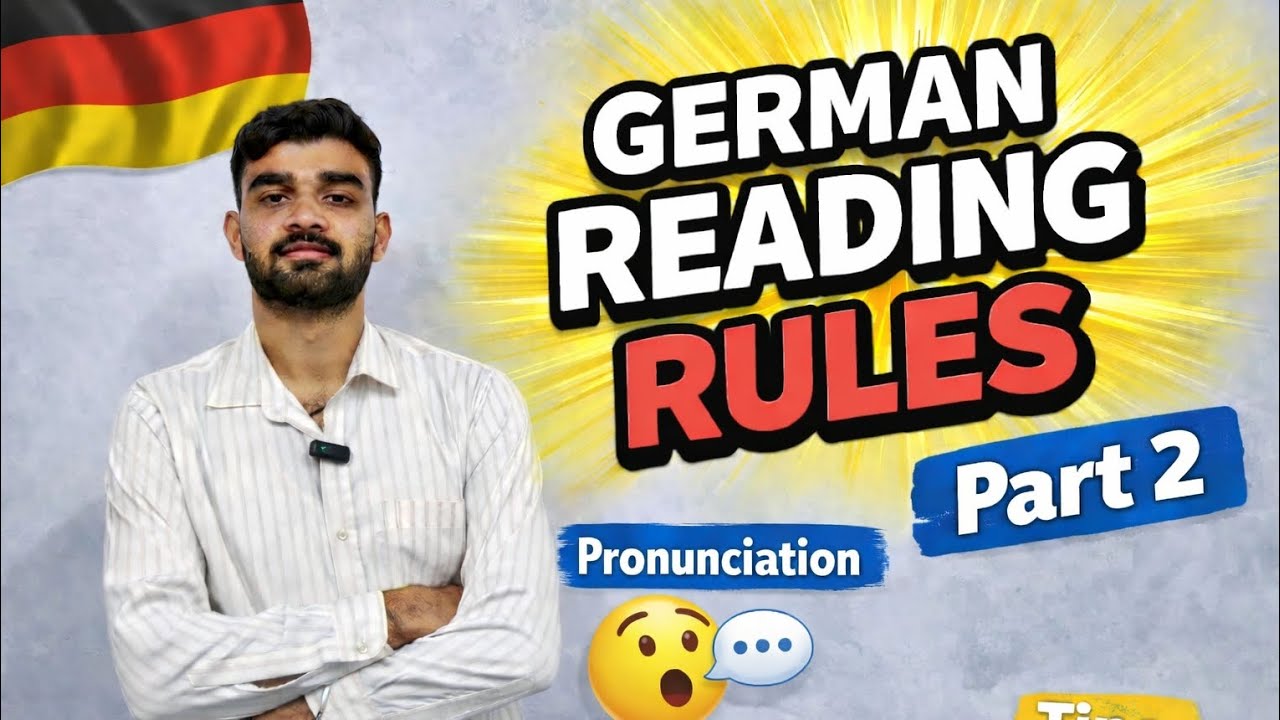 German Reading Rules class 3rd part 2 :- How to pronounce german words...