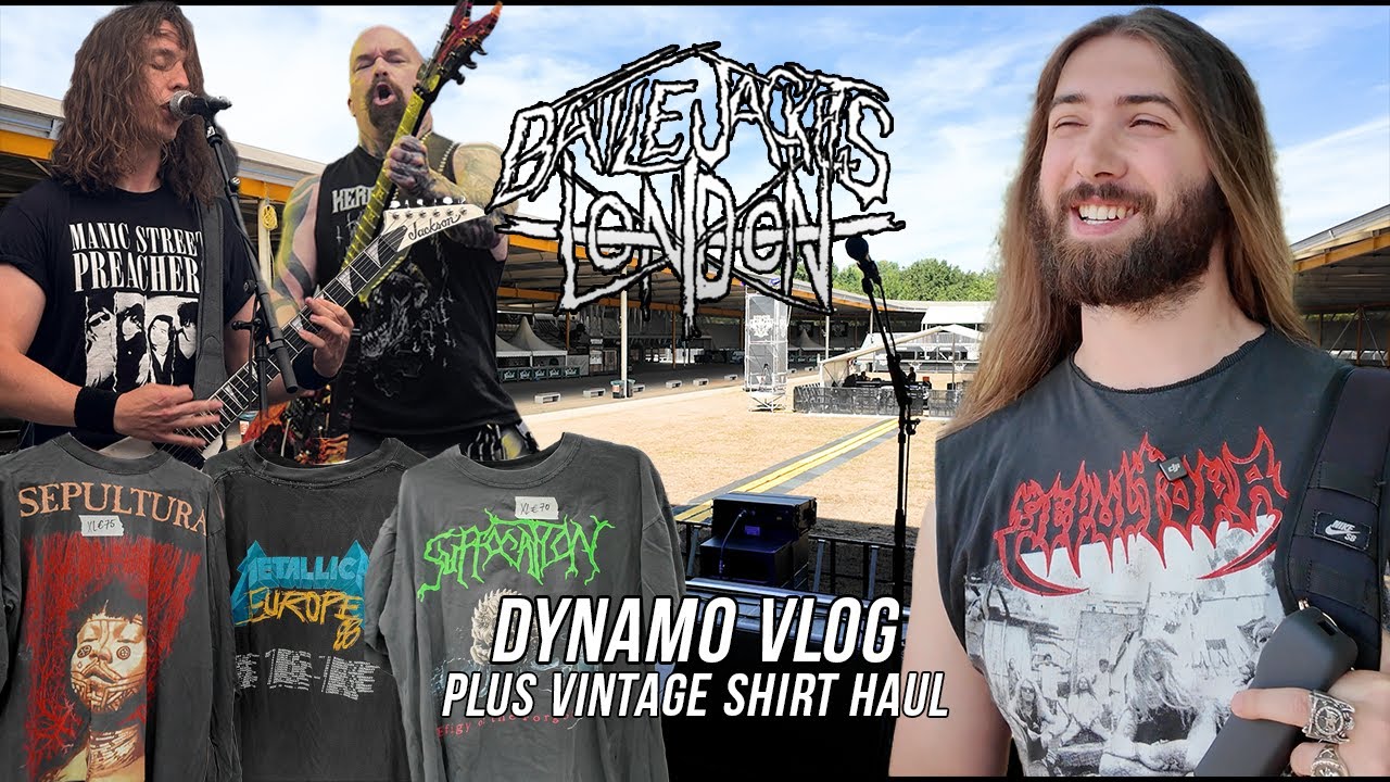 WE WENT BACKSTAGE AT DYNAMO + VINTAGE METAL SHIRT HAUL