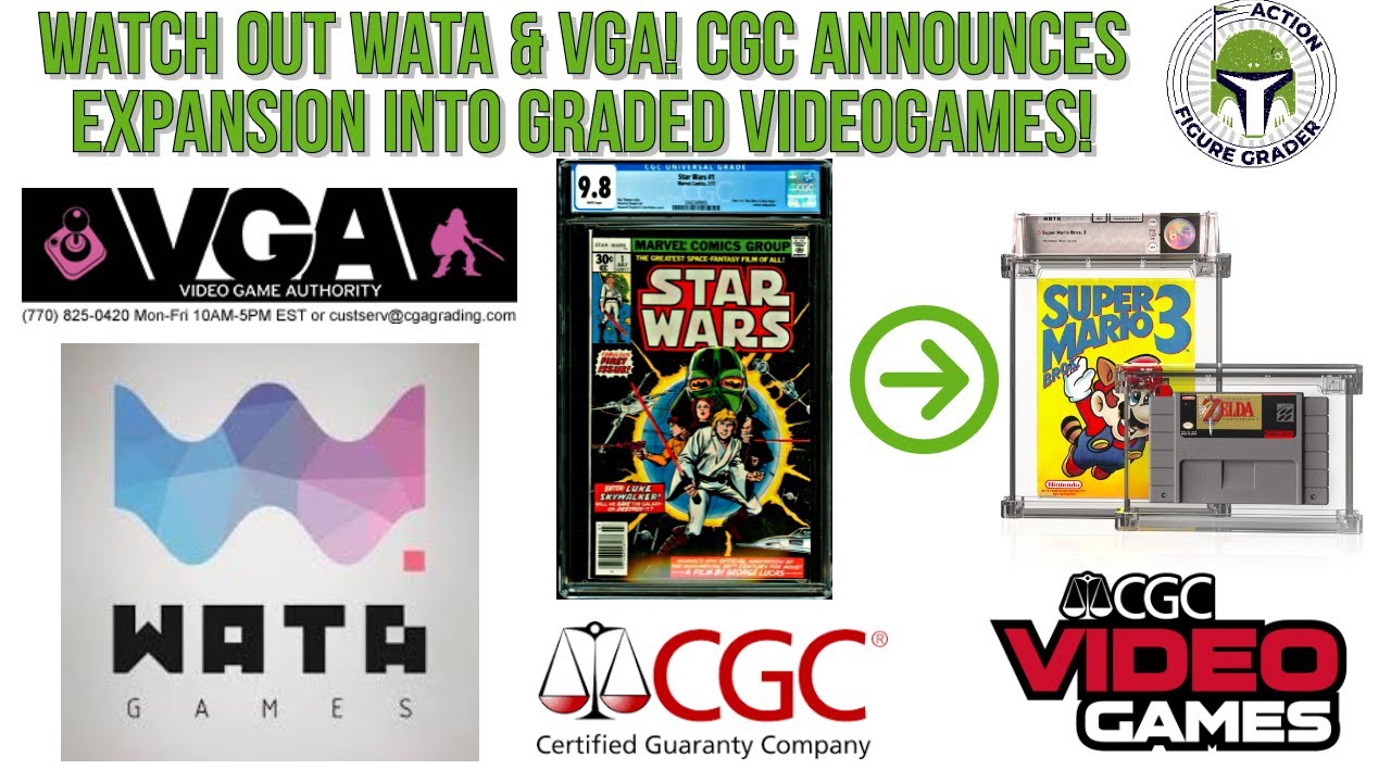 CGC Announces Expansion Into Graded Video Games! | VGA | WATA | Graded Collectibles Industry