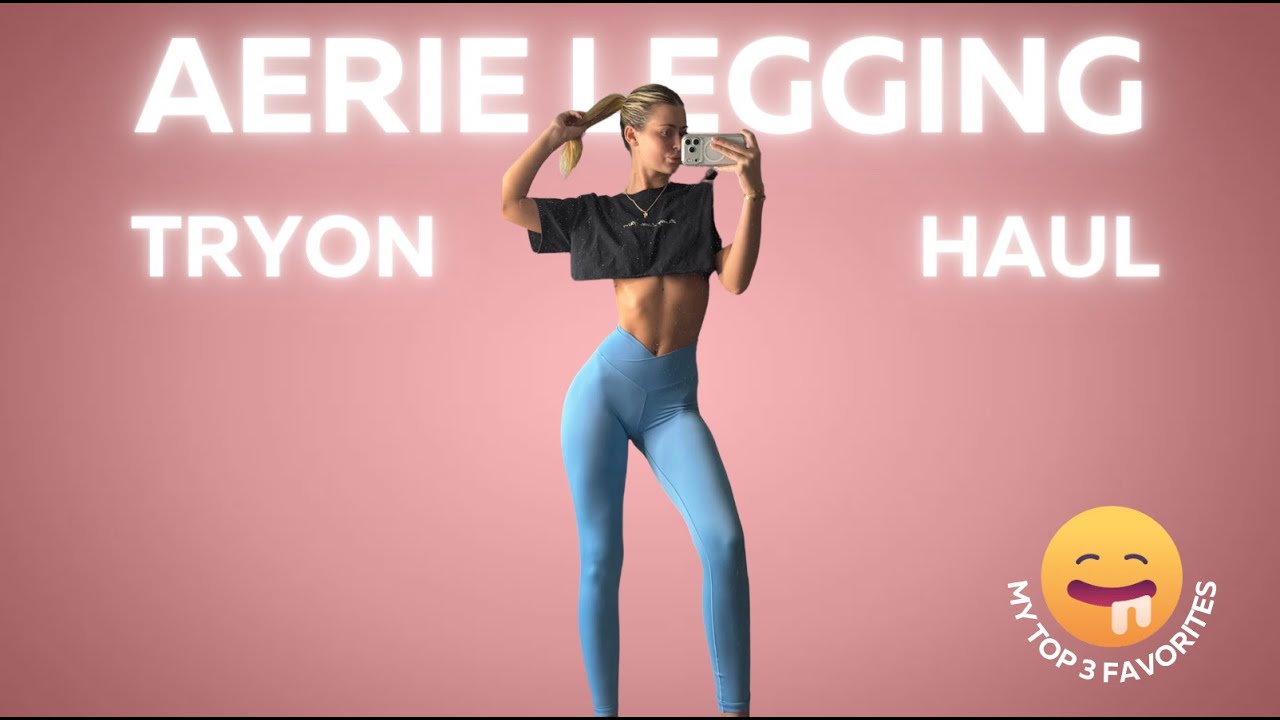Примерка леггинсов Aerie