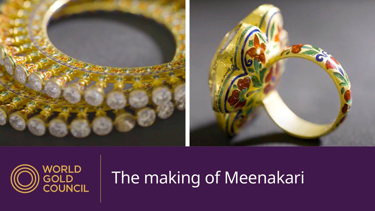 The process of making Meenakari gold jewellery | English