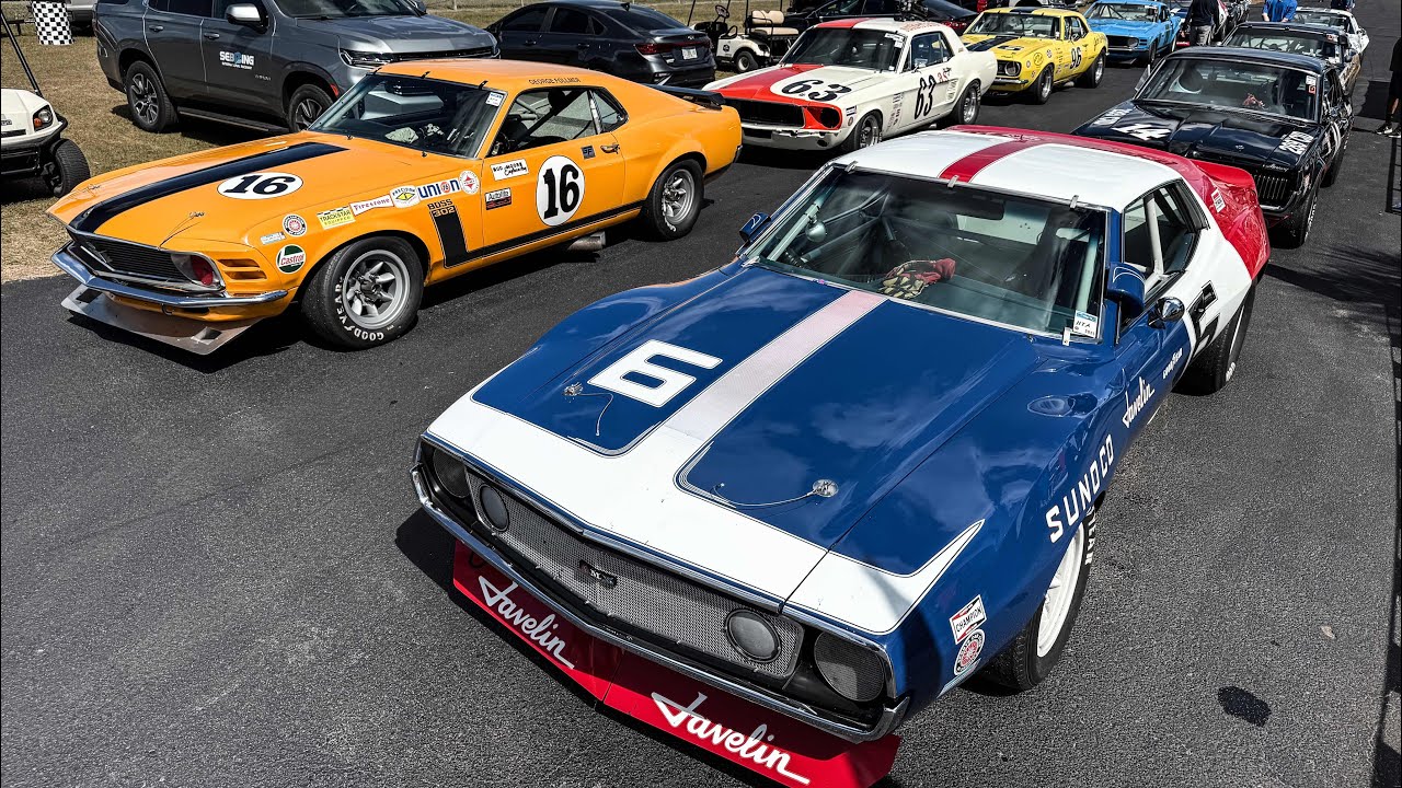 Vintage Trans Am Cars Racing in Sebring🏁