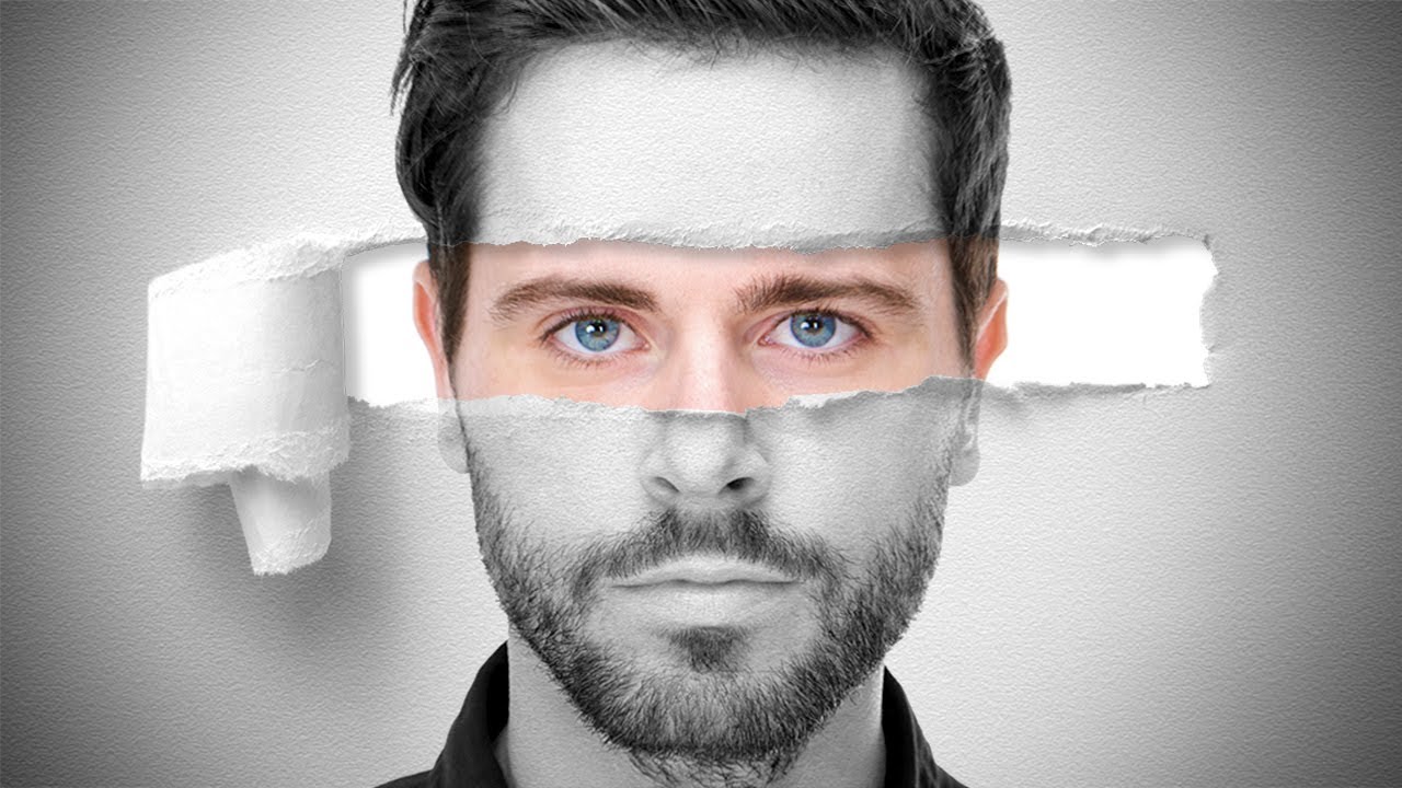 Урок по Photoshop: как быстро создать эффектный портрет из рваной бумаги.