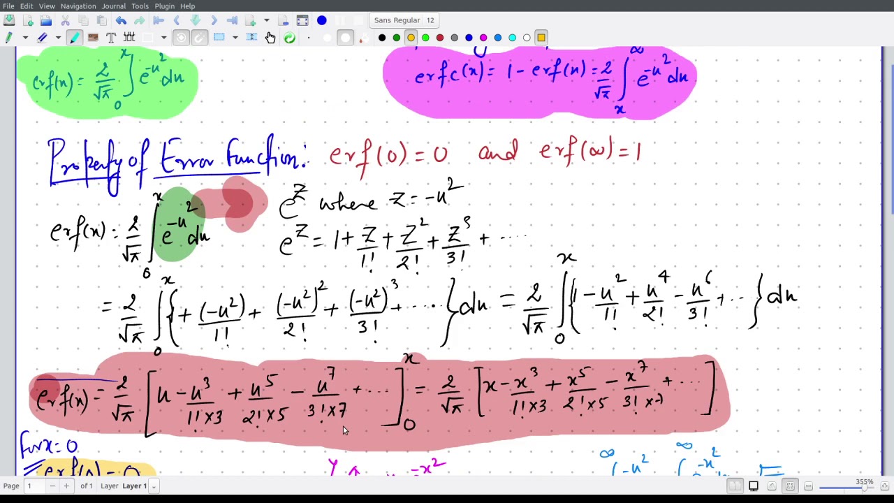 Property of Error Function  and Integration of Complementary Error Function with Mathematical Proof