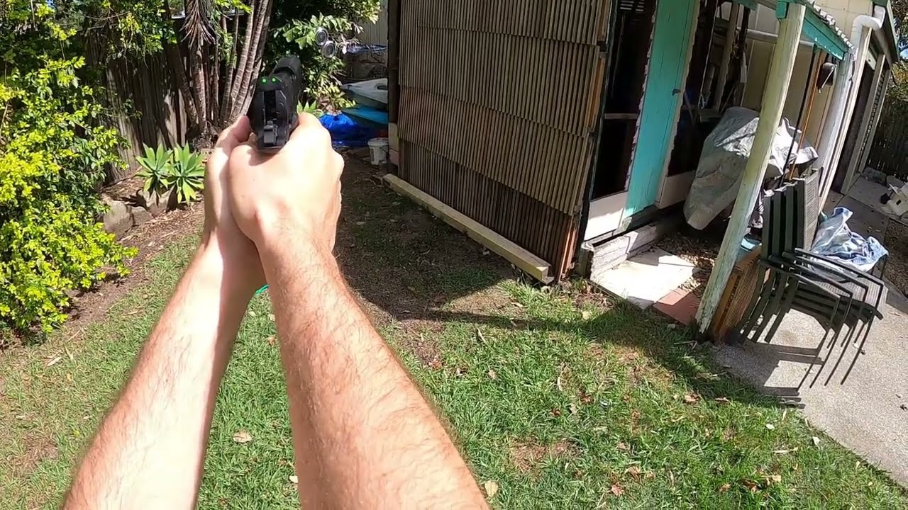 Hi Capa Gas Gel Blaster Target shooting GoPro Hero8 HD