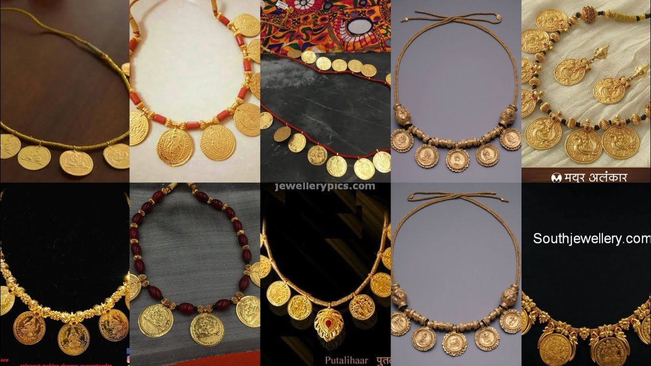 Gold Coin necklace | Stylish coin Necklace for weddings/patties | party wear gold necklace #necklace