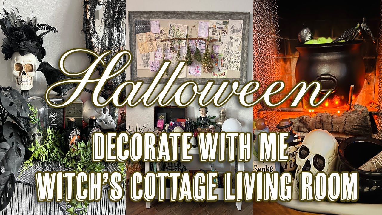 Halloween Witch's Cottage / Mystical Living Room / Halloween Decorate With Me Pt. 4