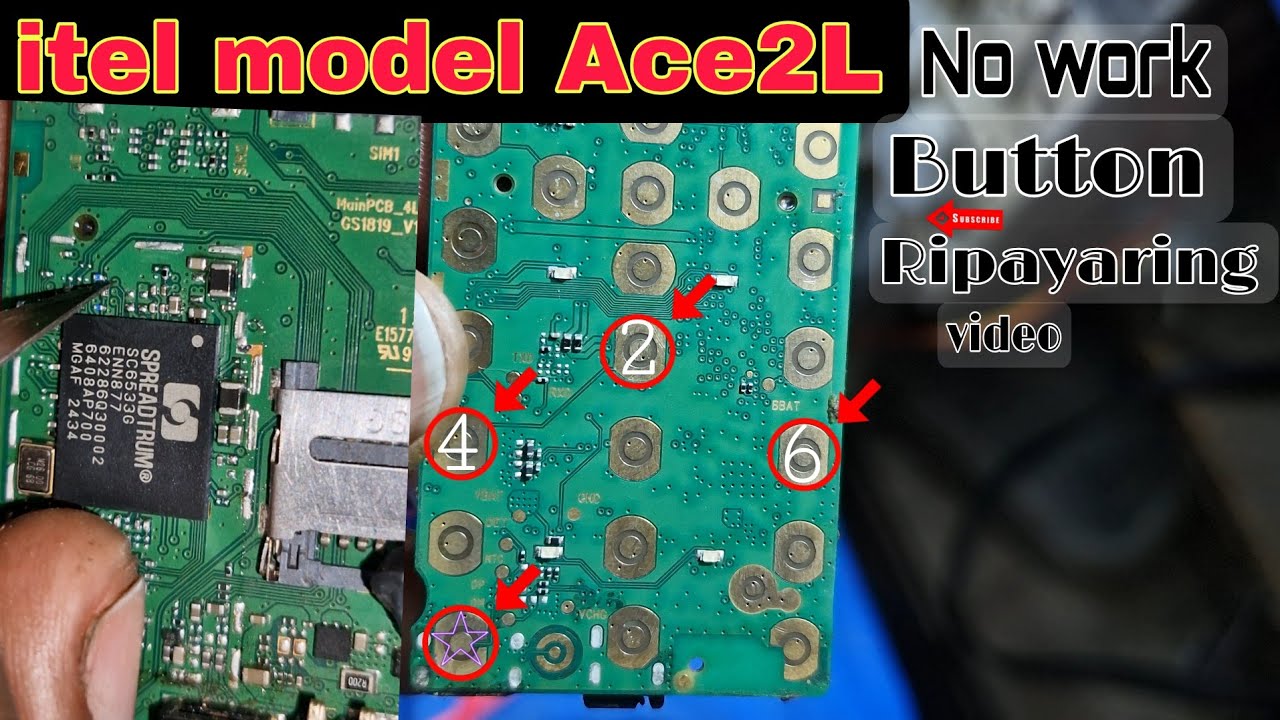    Ace2l 2,4 6,star button not working /itel me 2,4,6,star no work itel mobile button repair 