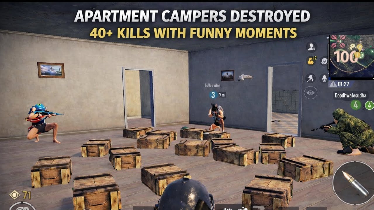 APARTMENT CAMPER DESTROYED 40+ KILL WITH FUNNY MOMENTS 🤣 | KHEL GAMER | BGMI |