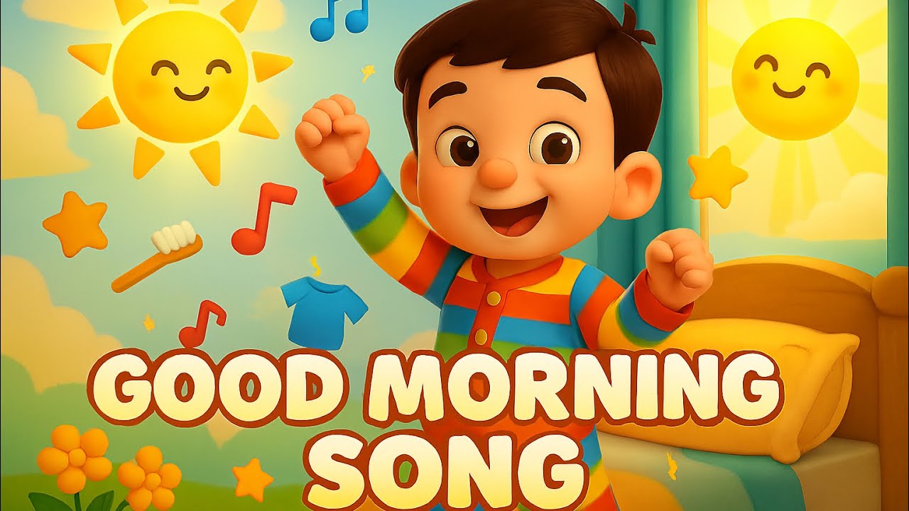 🌞 Good Morning Song for Kids | Daily Routine Song | Wake Up & Get Ready!👶🌈