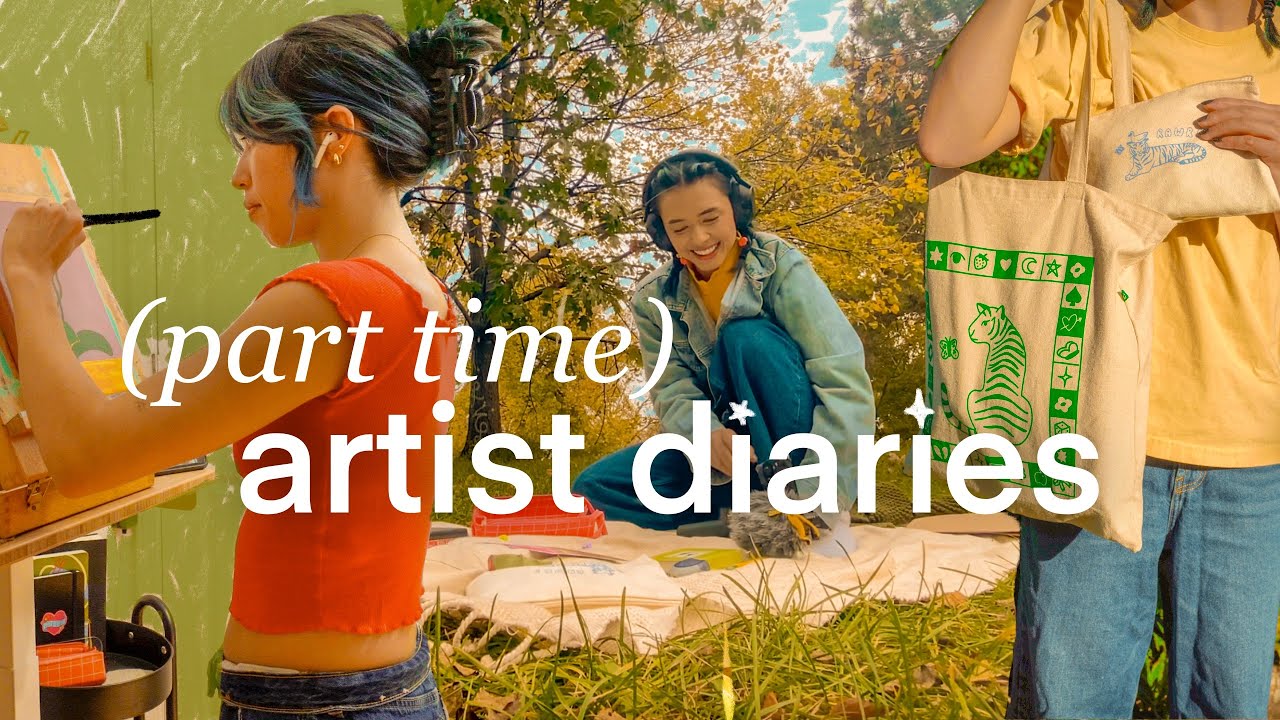 part-time artist diaries: working on my art shop, commissions, and painting in my free time