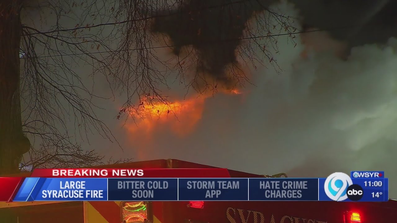 Large fire in Syracuse Thursday night