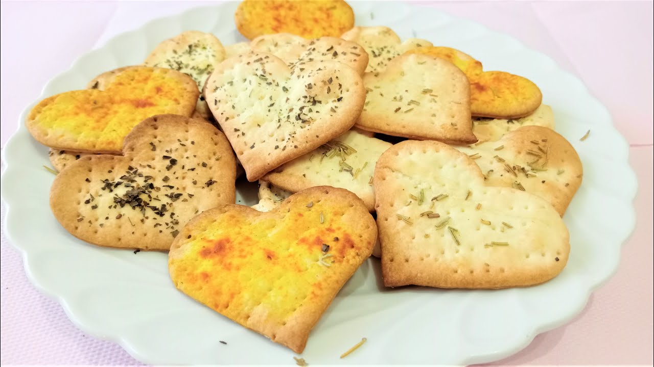 RICETTE PER #sanvalentino: biscotti salati a forma di ❤ Valentine's day easy recipe