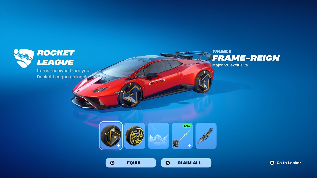 HOW TO GET ROCKET LEAGUE LOCKED IN REWARDS IN FORTNITE! (Frame Reign Wheels, Vorteka Wheels)