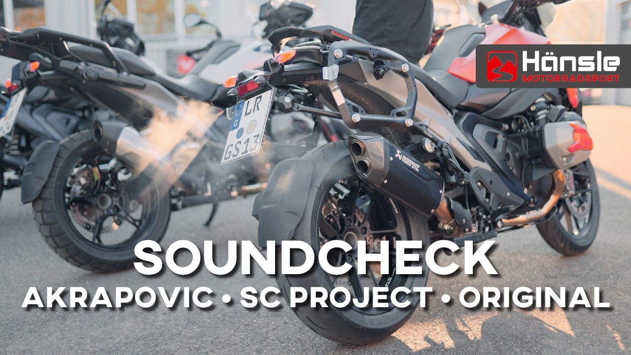 Welcher klingt am besten? R 1300 GS: SC Project Akrapovic Originalauspuff im Vergleich Adventure-R